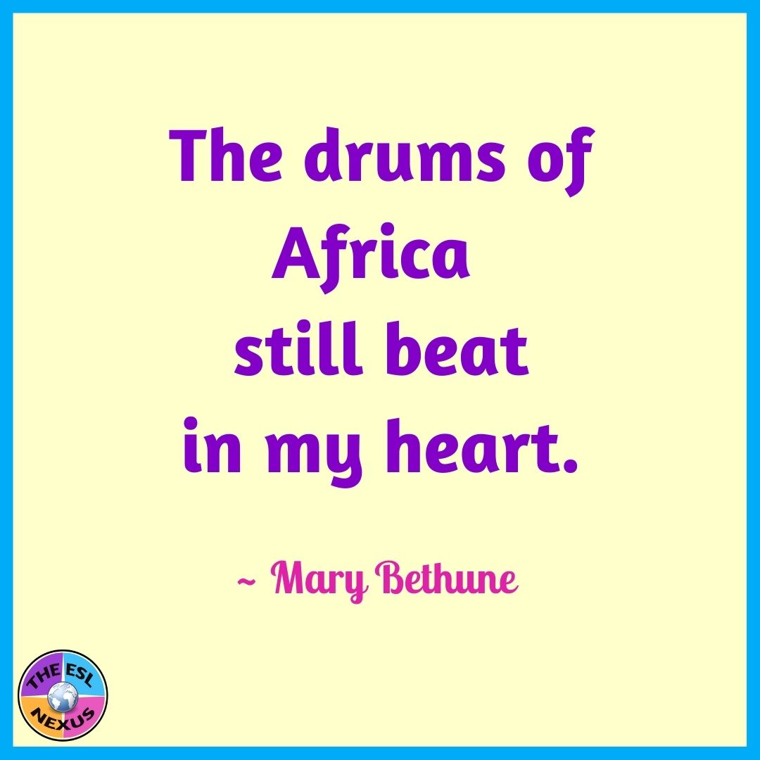 Quotation about Africa by Mary Bethune