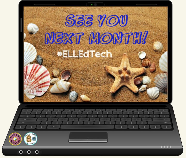 #ELLEdTech Twitter chat announcement.