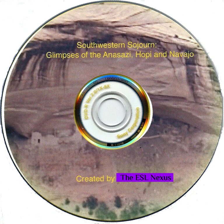 DVD disk of video about the Anasazi, Hope and Navajo.