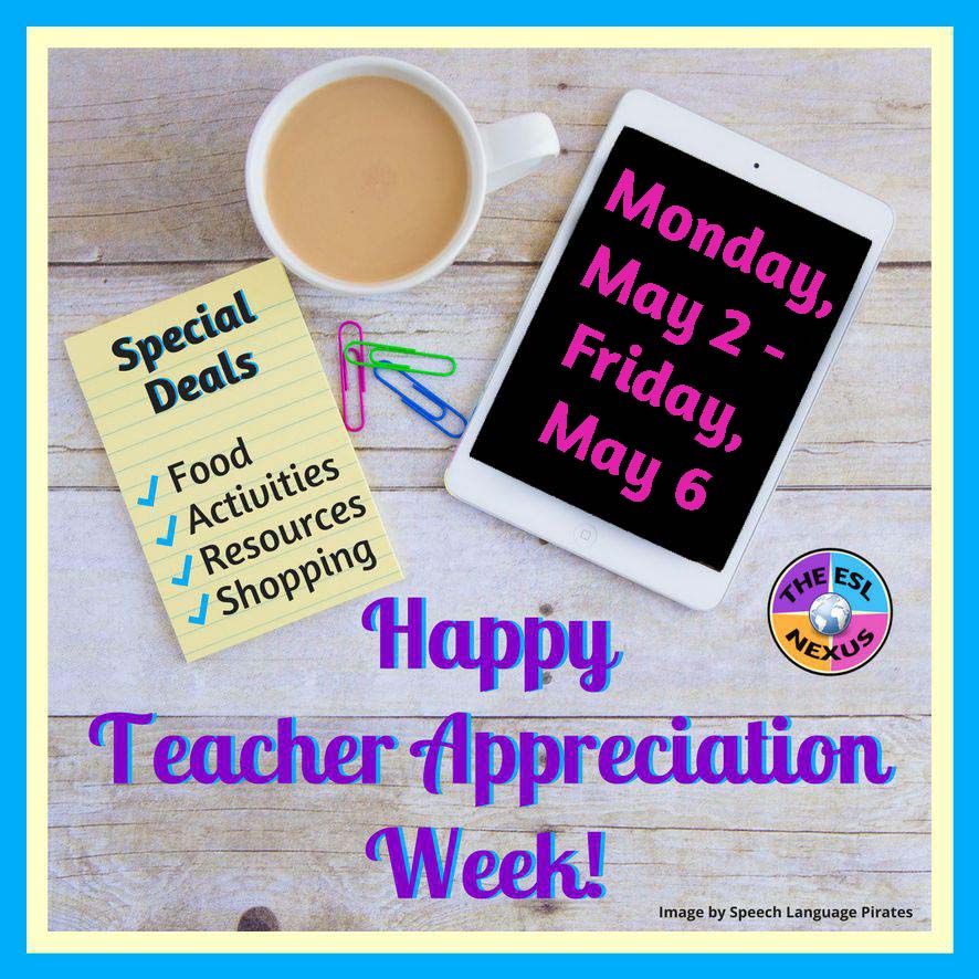 Find links to special deals for teachers in this resource round up of websites that are celebrating Teacher Appreciation Week